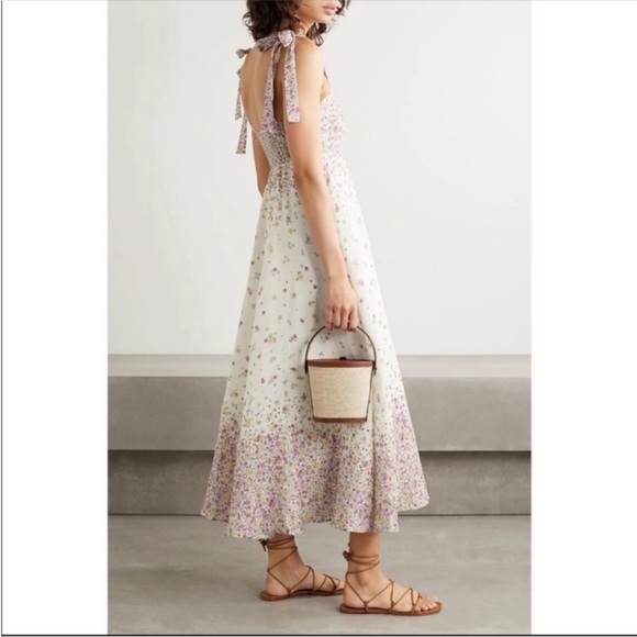 Zimmermann | Dresses | Zimmermann Carnaby Floral Linen Sundress Size |  Poshmark